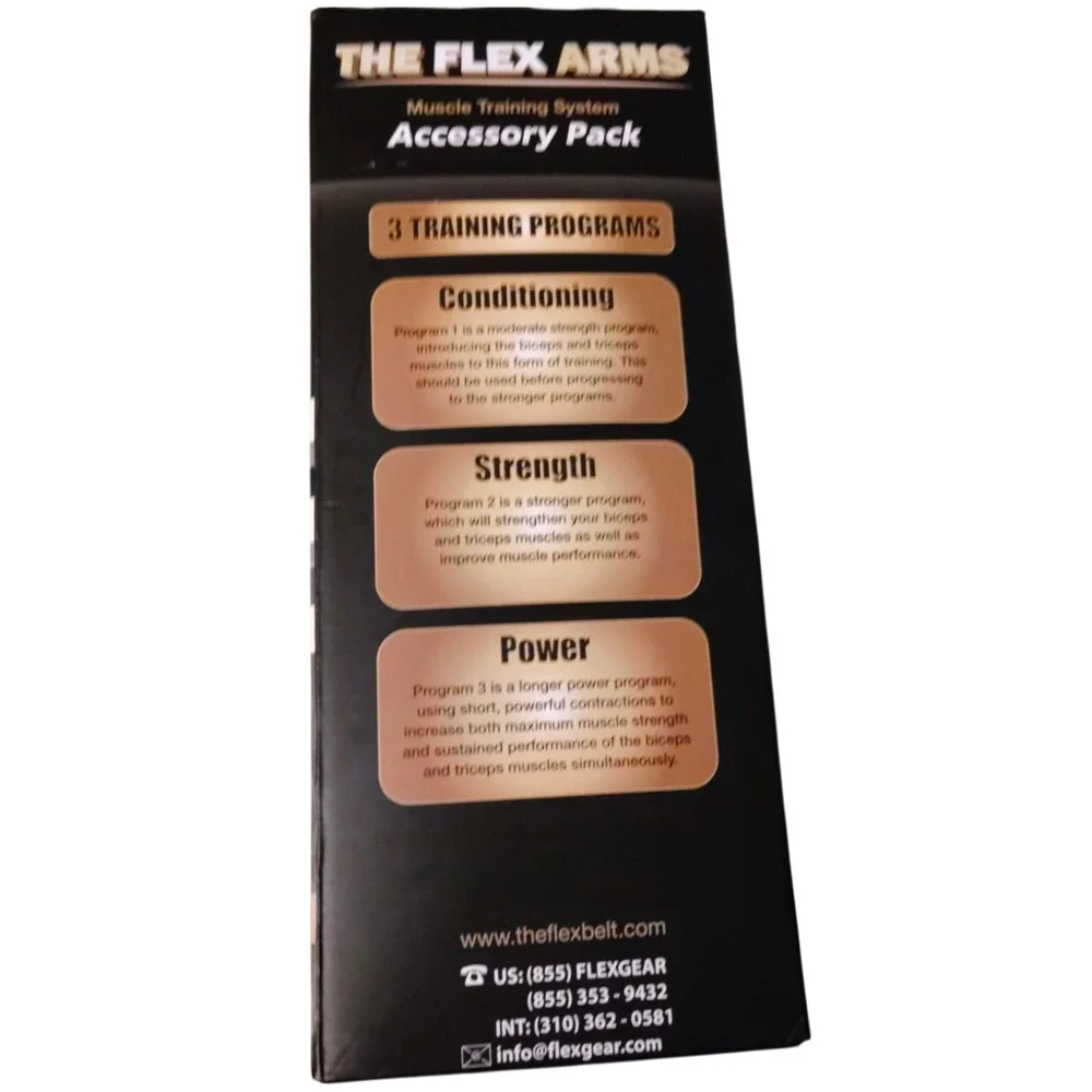 The Flex Arms Accessory Pack BMR Arm Muscle Toner Biceps Triceps EMS New Open Bo